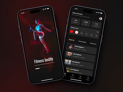 Fitness mobile app design fitness mobileapp uidesign uiu uiux uxdesign workout