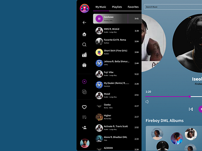 MUSIC STREAMING DASHBOARD dashboard design music musicapp streaming ui ui interface uiux webdesign