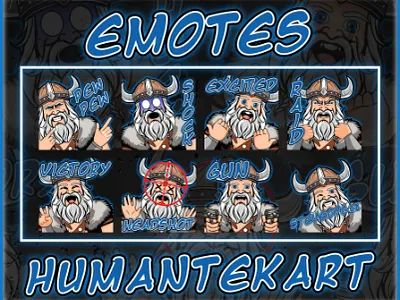 Viking emotes emotes graphic design kick streaming twitch viking