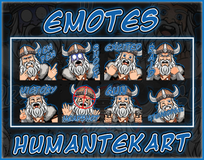 Viking emotes emotes graphic design kick streaming twitch viking