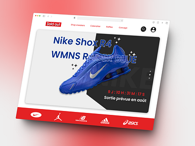 Projet personnel : Refonte du site "Sold Out" figma graphic design ui ux