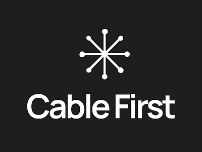 The Cable First logo branding figma graphic design logo ui