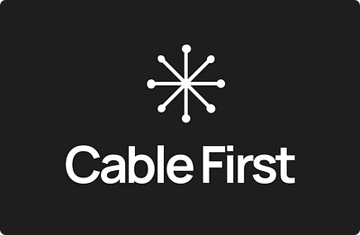 The Cable First logo branding figma graphic design logo ui