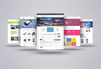 3D Web Page Presentation V1 template