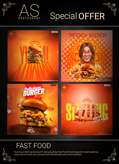 Social Media Post | Restaurant foodsellscampaign productdesign socialmediapost typography