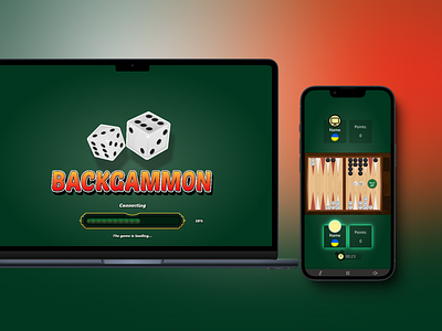 Backgammon design desktop game mobile ui ux