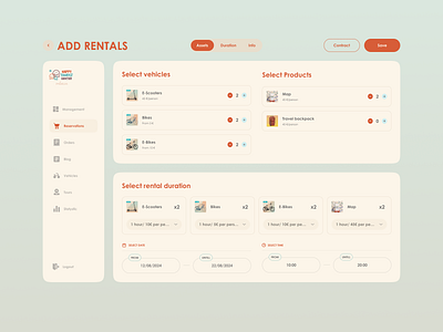 CRM system | Add rentals, web page for Vehicle Tour Booking bike crm crm system development maps no code no code development nocode rental tours travel ui ui desing uidesign vehicle web design web development