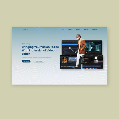 Video editor website | website design | video editing | montage branding creative design graphic design motion graphics stunning ui ux web webdesign website