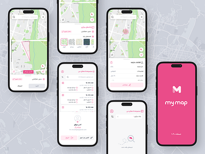 Map Mobile Application graphic design map map design mobile mobile design ui ux