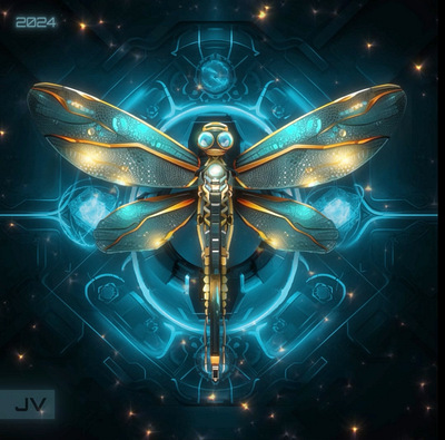 Dragonfly steampunk 2d animation design dragonfly graphic design illustration motion graphics