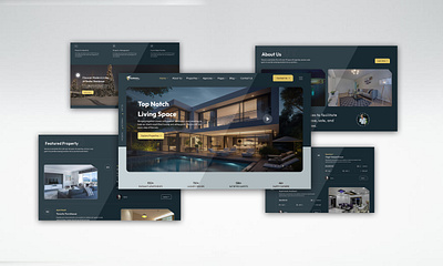 Real Estate Business Website UI Template app design figma graphic design la landing page ui ux website