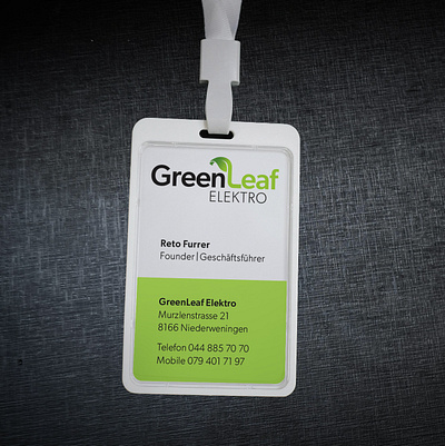 Green Leaf Elektro Branding branding design graphic design green leaf logo logotype