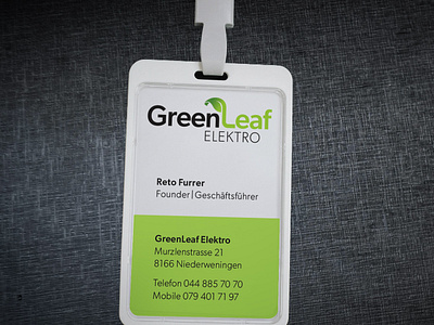 Green Leaf Elektro Branding branding design graphic design green leaf logo logotype