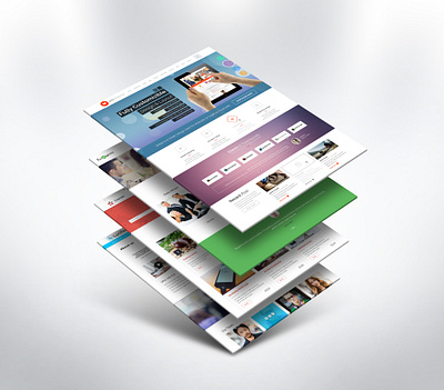 3D Web Page Presentation Mock-Up V3 template