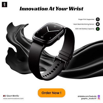 Innovating Smart Watch branding graphic design ui