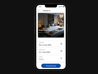 Hotel Check-in page -Mobile app design booking check in hotel journey logo mobile app payment product design travel ui ux
