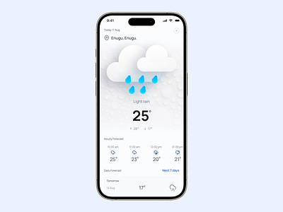 Buddy -Weather report page app design forecast logo mobile app product design ui ux weather webapp