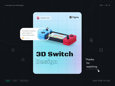 A cool 3D switch icon 3d design icon illustration ui