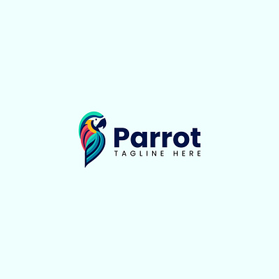 Parrot logo Colorful Modern Logo animal bird logo brand branding colorful design eyecatching logo graphic design icon illustration logo minimal modern parrot stylish bird logo tropical logo vector wildlife