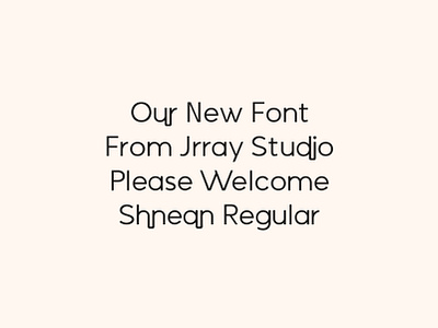 Shnean Regular Font Welcoming beauty brand branding design fashion font illustration inspiration jrraystudio logo new sans font sans serif font typography unique unique font