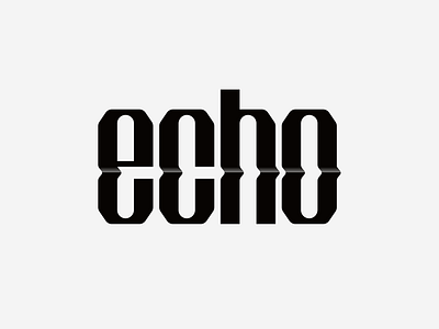 Echo brand branding design echo elegant graphic design illustration logo logo design logo designer logodesign logodesigner logotype mark minimalism modern sign wave wordmark