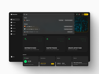 iMusician: Platform-Wide Global Search app branding categories component concept design figma global search graphic design icons input light mode list view logo music search searchbar state ui ux