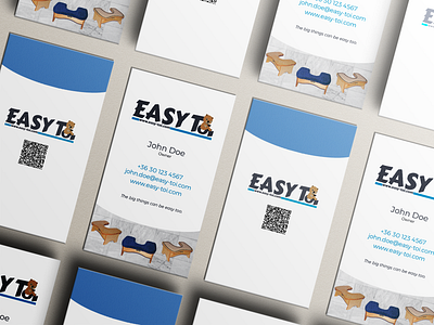 Easy Toi - Business card design branding business card design graphic design illustrator photoshop