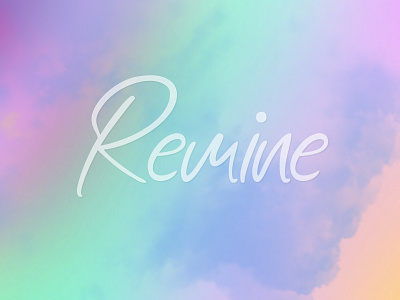 Remine with Abstract Background abtract beauty branding design fashion font handwritten handwritting inspiration jrraystudio magazine new remine script font typography