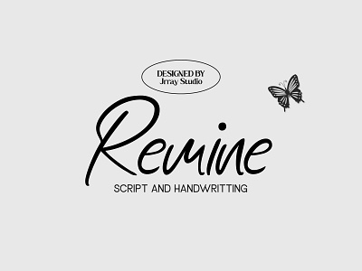 Remine Font beautiful beauty branding butterfly classic creative market design fashion font handwritten handwritting inspiration jrraystudio magazine modern new remine remine font script font typography