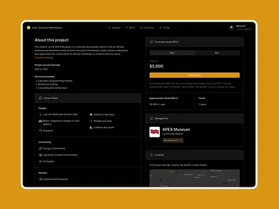 Auction Bid Platform Page Detail Web App Mobile Design auction bid bidding buy dark mode detail energy marketplace mobile app platform product design product detail page ui design ui ux design web app website