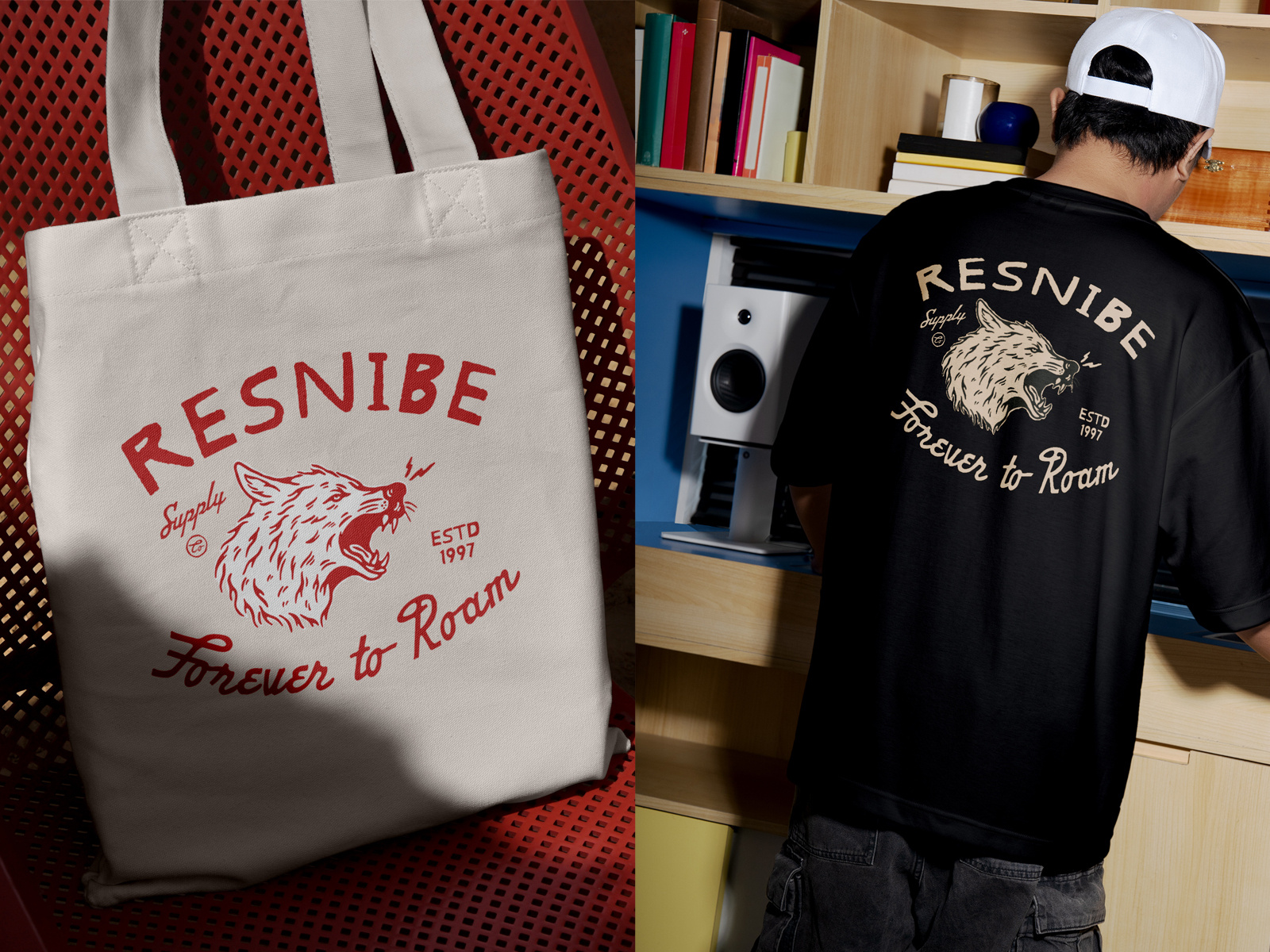 Resnibe Supply.Co artwork badge brand branding clothing design graphic design hand draw illustration logo logo design merch design merchandise mockup product design t shirt design