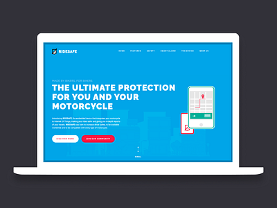 Ridesafe - Web design brand identity digital product layout ui web design