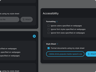 Accessibility UI: Enhance Visibility for All Users accessibility black blue dark mode dark ui figma modal ui ui design patterns