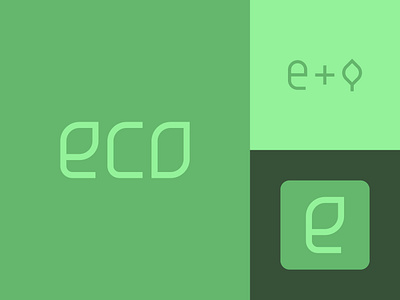 Eco | Logo & app icon app icon branding eco ecology graphic design green green logo letter e logo logotypo