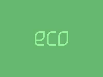 Eco | Logo branding graphic design green logo leaf logo letter e logo