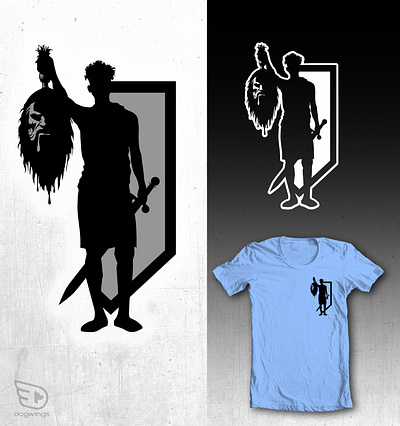 Logos - David's victory over Goliath apparel chipdavid david dogwings drawing goliath logo vector victory