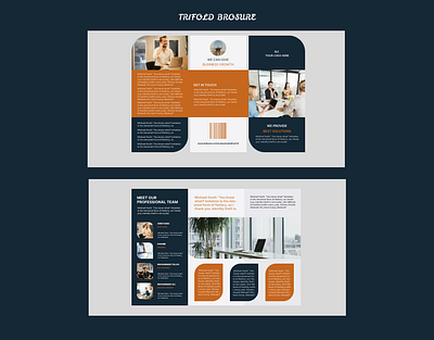 Trifold Brochure Design branding brochure design designer figma graphic design marketing social media design trifold