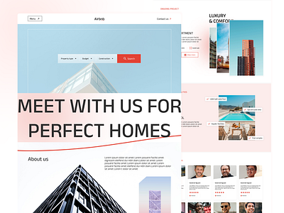 Website Design For Real Estate Agency branding design dribble figma graphic design illustration ui ux