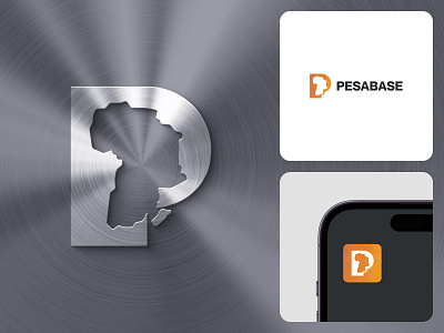 Pesabase / visual brand identity africa app brand identity branding brandmark crypto design finance fintech graphic design logo logotype metal money transfer remittance texture