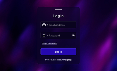 Minimalist Login Card Design card minimaliist ui design