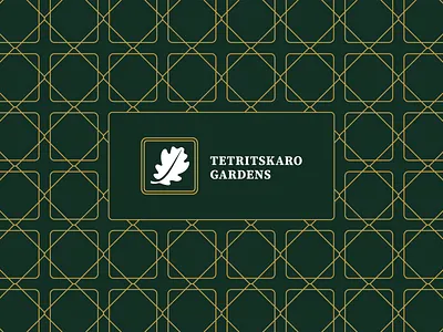 Tetritskaro Gardens branding creative design graphic design hotel hotel logo leaf logo simple symbol