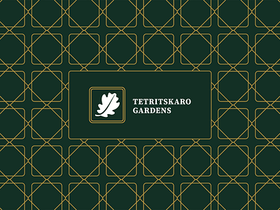 Tetritskaro Gardens branding creative design graphic design hotel hotel logo leaf logo simple symbol