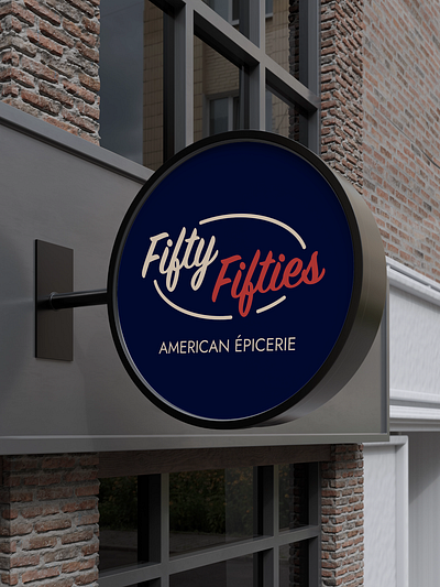 Fifty fifties - American Epicerie branding food graphic design logo retail shop