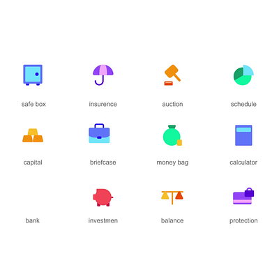 Bankind 2D icons Set Animation 2d animation banking banking app digital banking digital wallet e banking finances financial services flat icons icons set illustration mobile app design mobile payments money motion user experience user interface