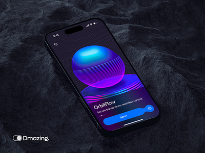 Introducing OrbitFlow: a banking app concept bank banking commision crypto deposit interactiondesign mastercard moneytransfer transaction uiux visa