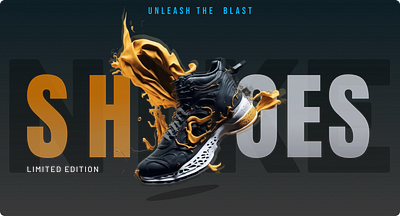 Unleash the Blast: Limited Edition Sneaker Poster beginnerdesigner designinspiration posterdesign sneakerdesign