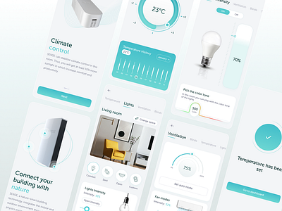 Sense nature-smart building technology app architecure buildinginnovation climate climatecontrol design eco energy green greenenergy greentech interaction interface ios lights product design technology lighting ui uiux ux