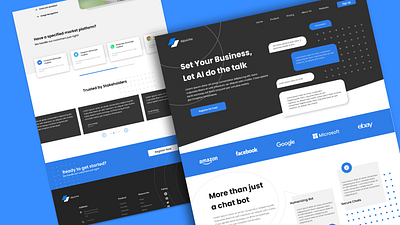 Alpache Chat Bot landing page tech website ui ux design web ui website