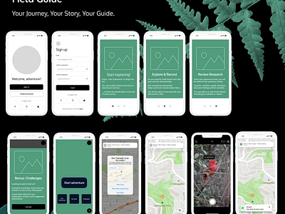 Field Guide - Work in Progress app forkids nature ui ux