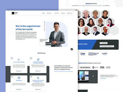 Saverino & Associates Landing Page fintech landing page instagram landing page ui inspiration